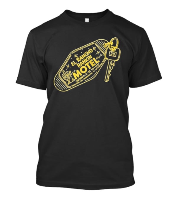 El Rancho Rankin Motel Key Fob Vintage Room 28 Cactus T-Shirt