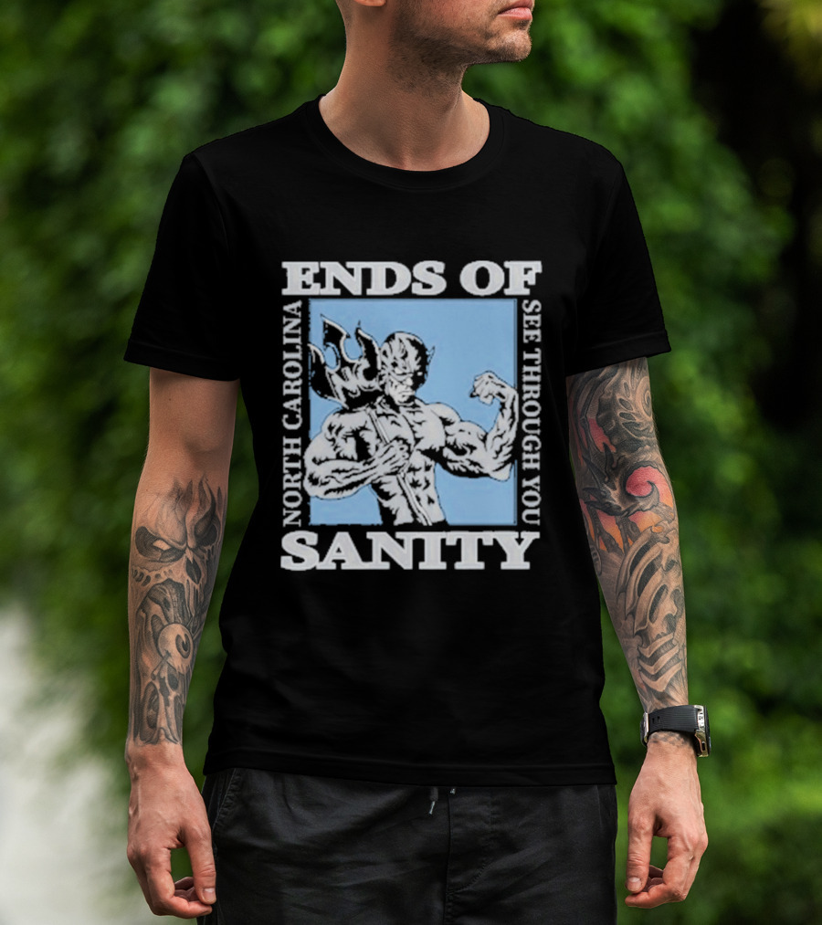 Ends Of Sanity North Carolina See Through You Blue Devil T-Shirt