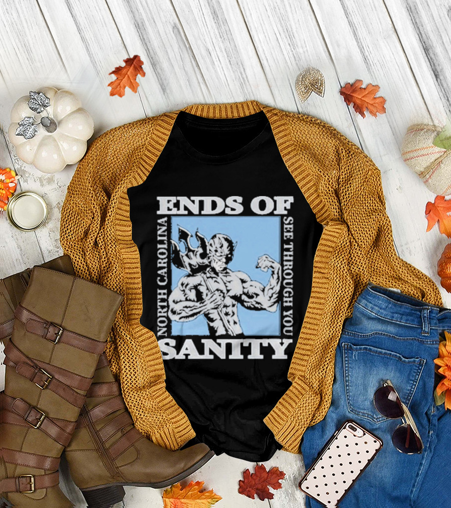 Ends of Sanity North Carolina See Through You Blue Devil T-Shirt