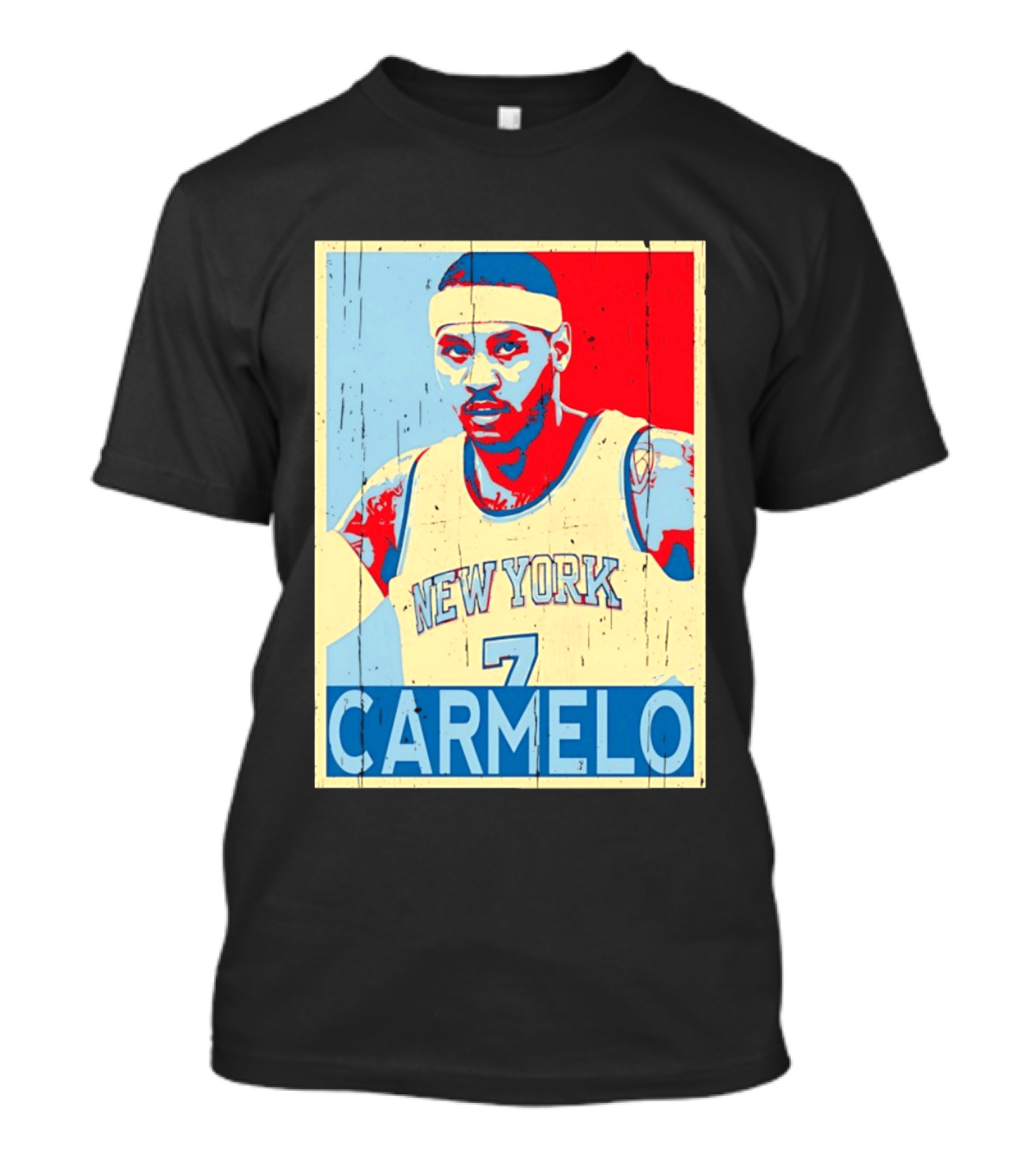 New York Knicks Carmelo Anthony 7 NBA T-Shirt
