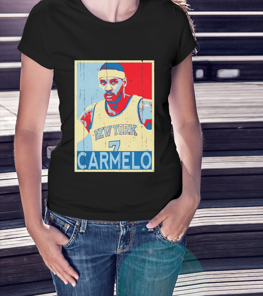 New York Knicks Carmelo Anthony 7 NBA T-Shirt