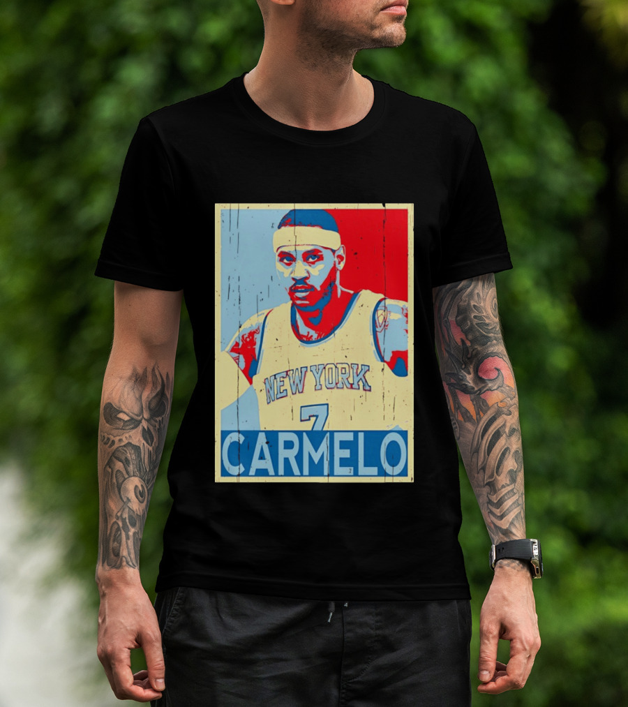 New York Knicks Carmelo Anthony 7 NBA T-Shirt