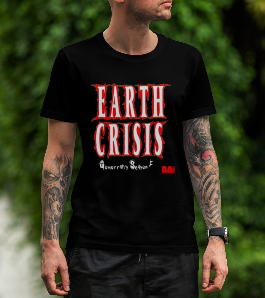 Earth Crisis Doomsday Gomorrah's Season Ends Holy Mountain Printing T-Shirt