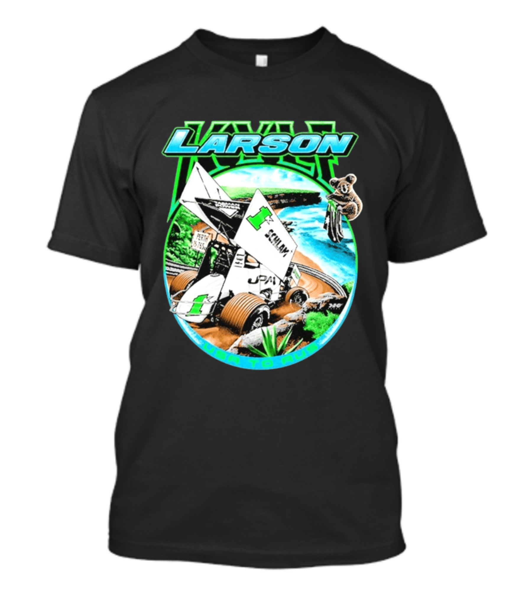 Kyle Larson Schlam USA To Aus Racing Perth Sprint Car T-Shirt