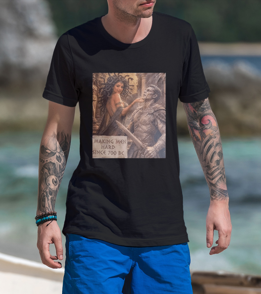 Medusa Making Men Hard Since 700 BC Greek Mythology Humor T-Shirt