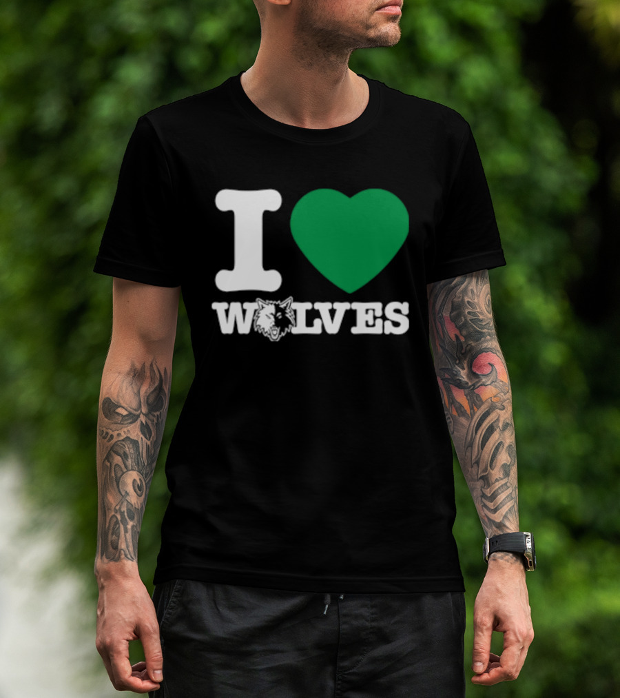 Minnesota Timberwolves I Love Wolves T-Shirt