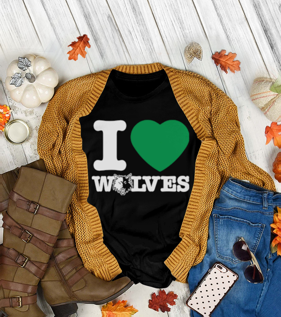 Minnesota Timberwolves I Love Wolves T-Shirt
