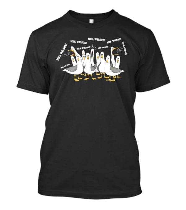 Mrs. Wilson Screaming Seagulls Teacher Custom T-Shirt
