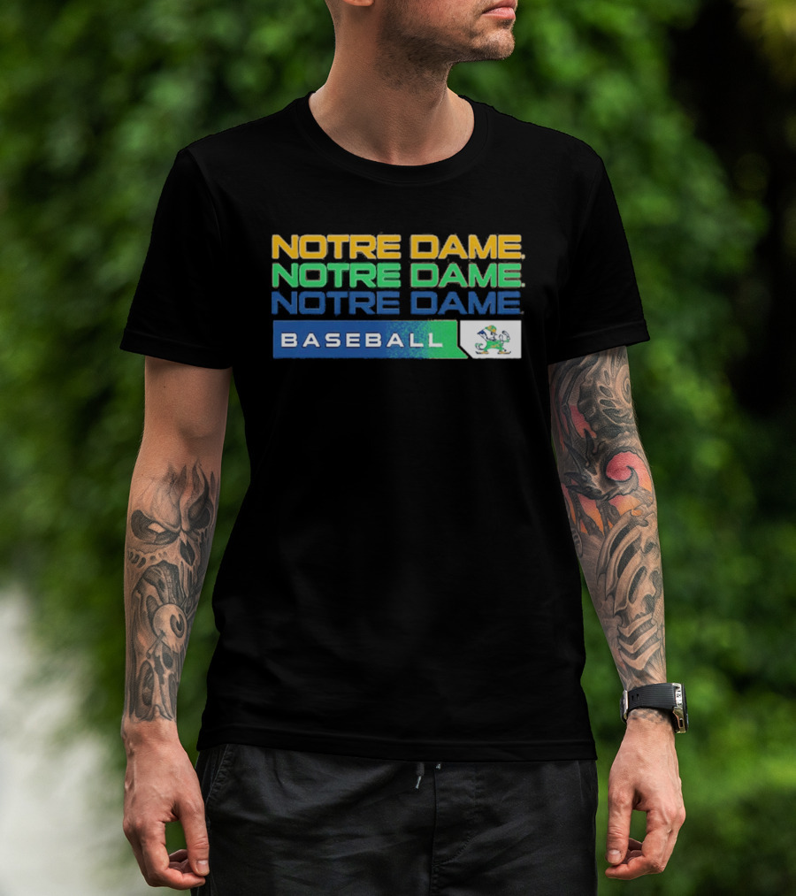 Notre Dame College Baseball Fighting Irish Tri Blend 2026 T-Shirt