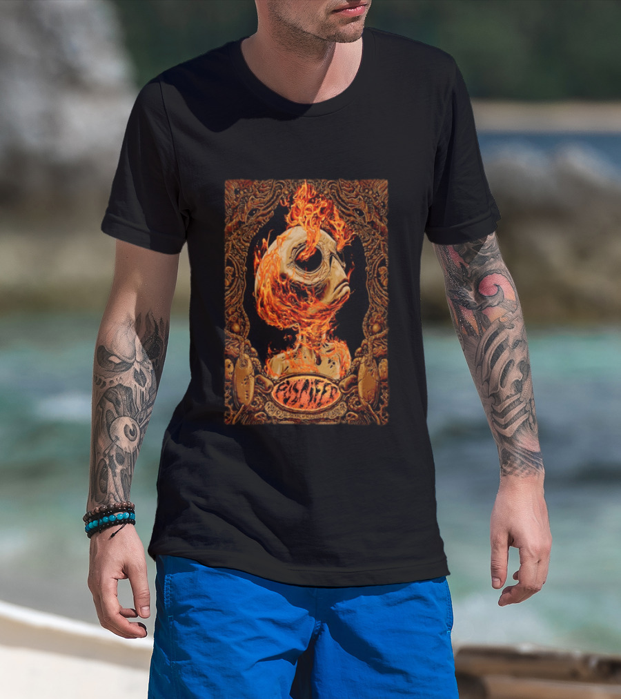 Puscifer Theater Of The Clouds Portland OR Event May 8 2026 Alien Skull In Flames T-Shirt