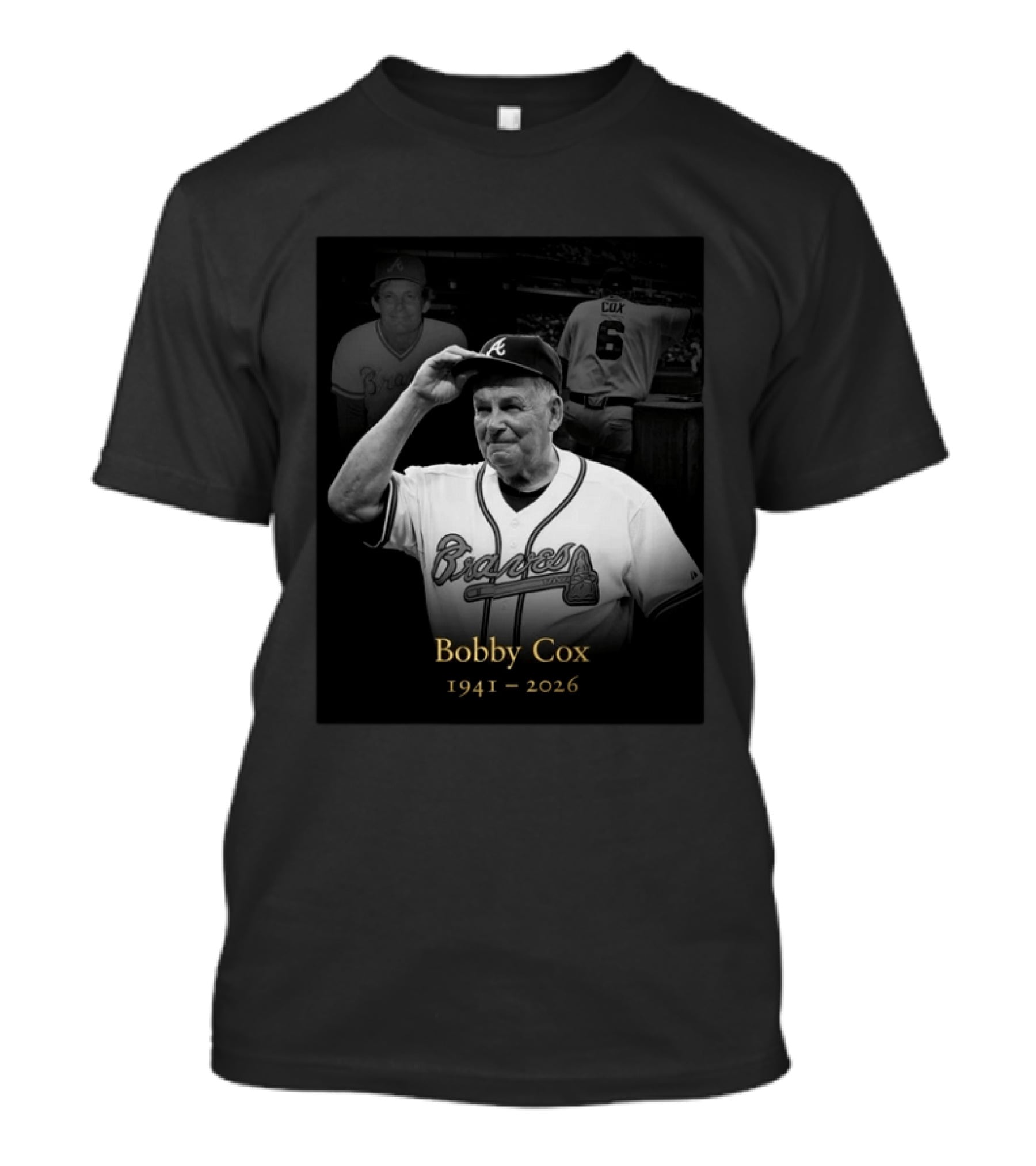 Bobby Cox 1941 2026 Atlanta Braves Legacy T-Shirt