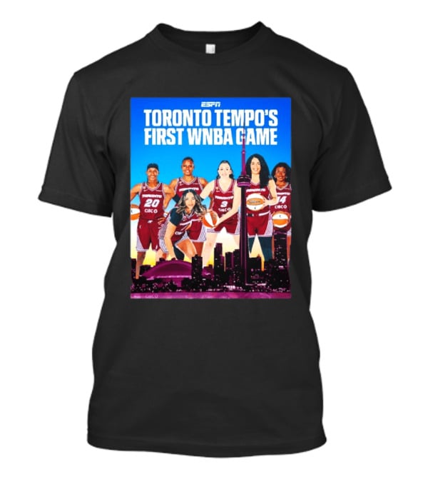 Toronto Tempos First WNBA Game ESPN Basketball Team Event T-Shirt