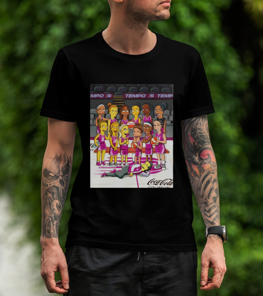Toronto Tempo WNBA Coca Cola Coliseum The Simpsons Basketball Team T-Shirt