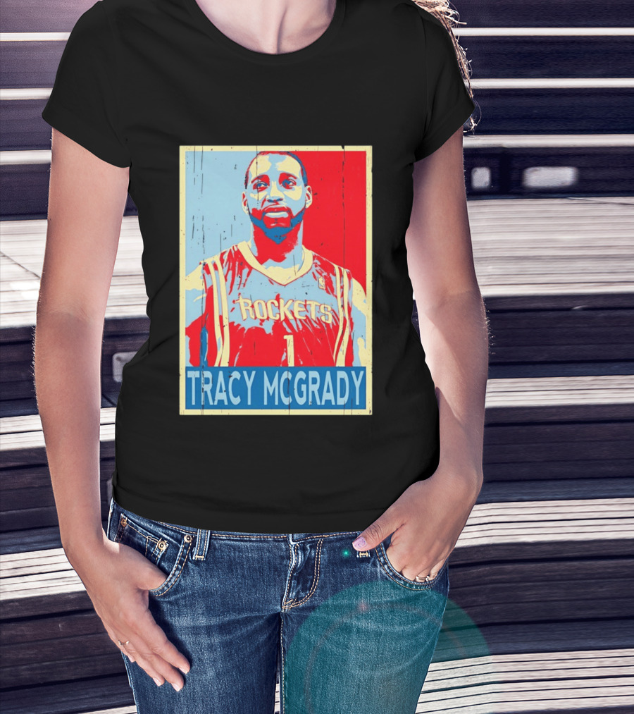 Tracy McGrady Rockets Houston NBA Basketball T-Shirt