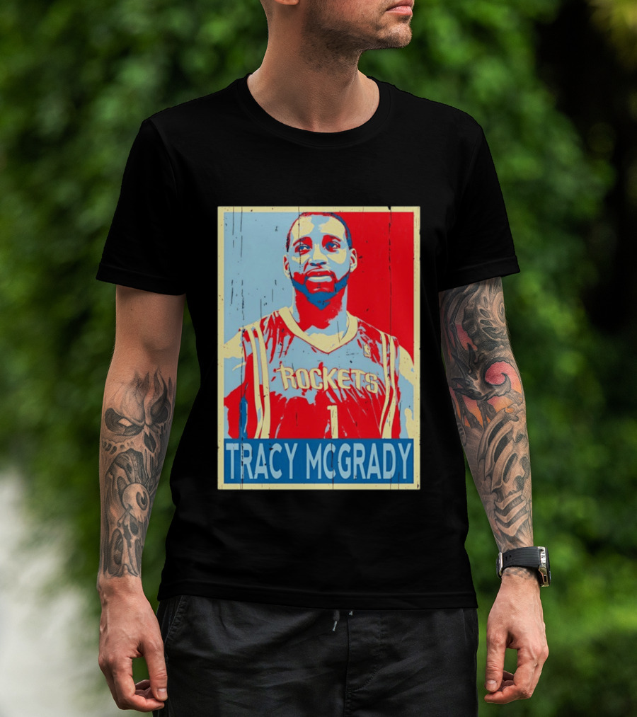 Tracy McGrady Rockets Houston NBA Basketball T-Shirt