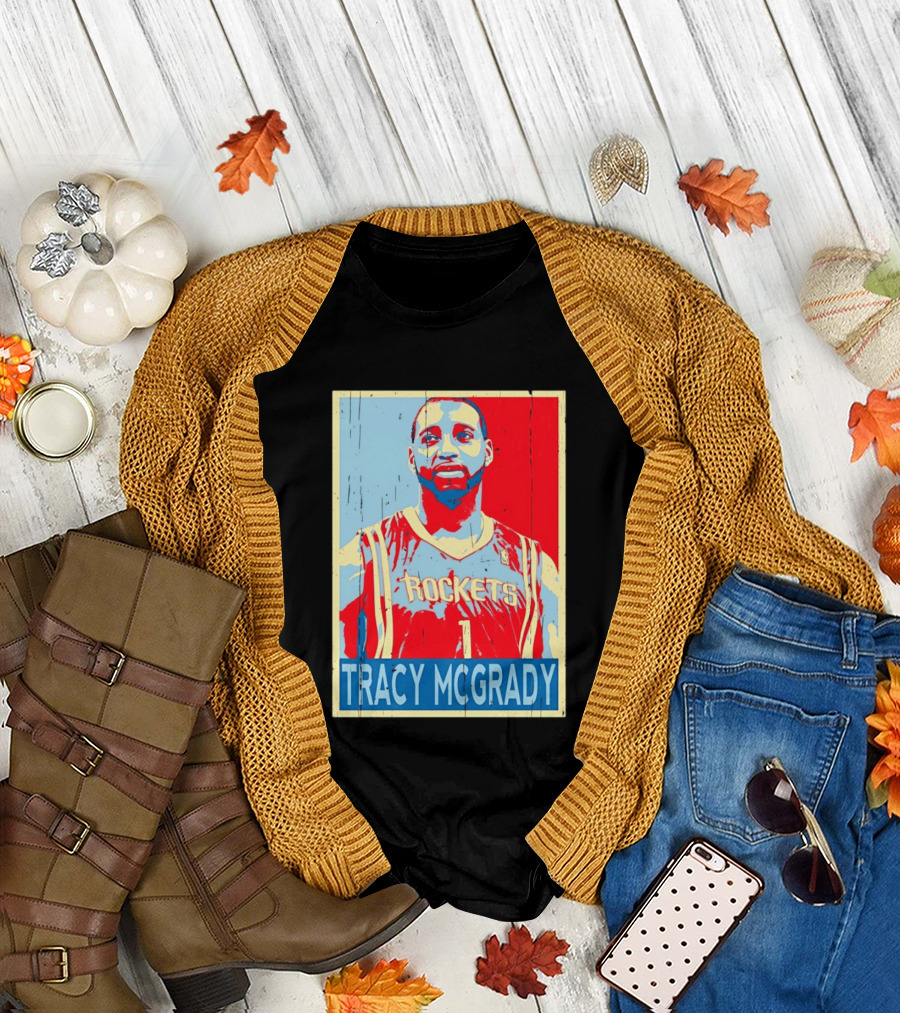 Tracy McGrady Rockets Houston NBA Basketball T-Shirt