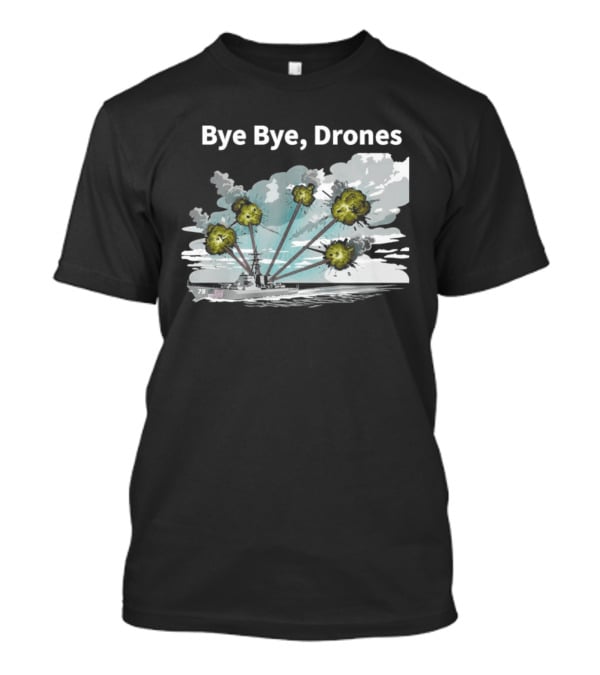 Bye Bye Drones Yellow Flower Cloud T-Shirt