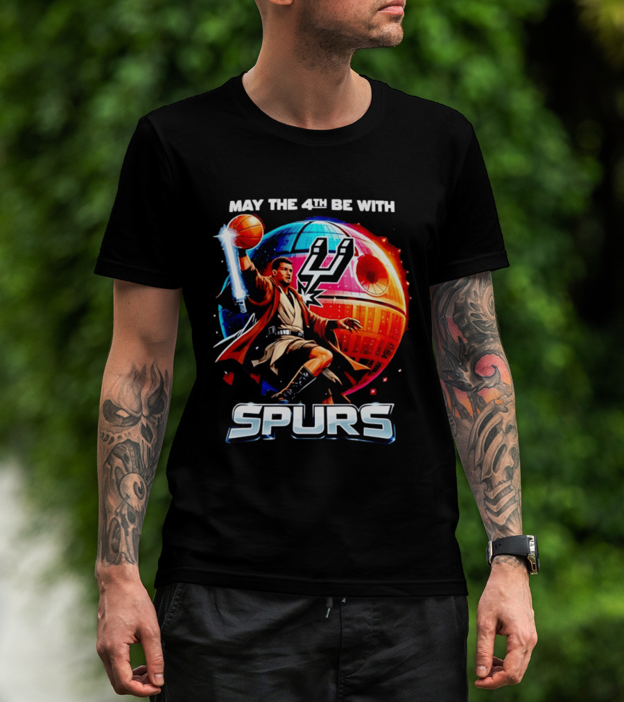 May The 4th Be With You Spurs Star Wars Victor Wembanyama T-Shirt