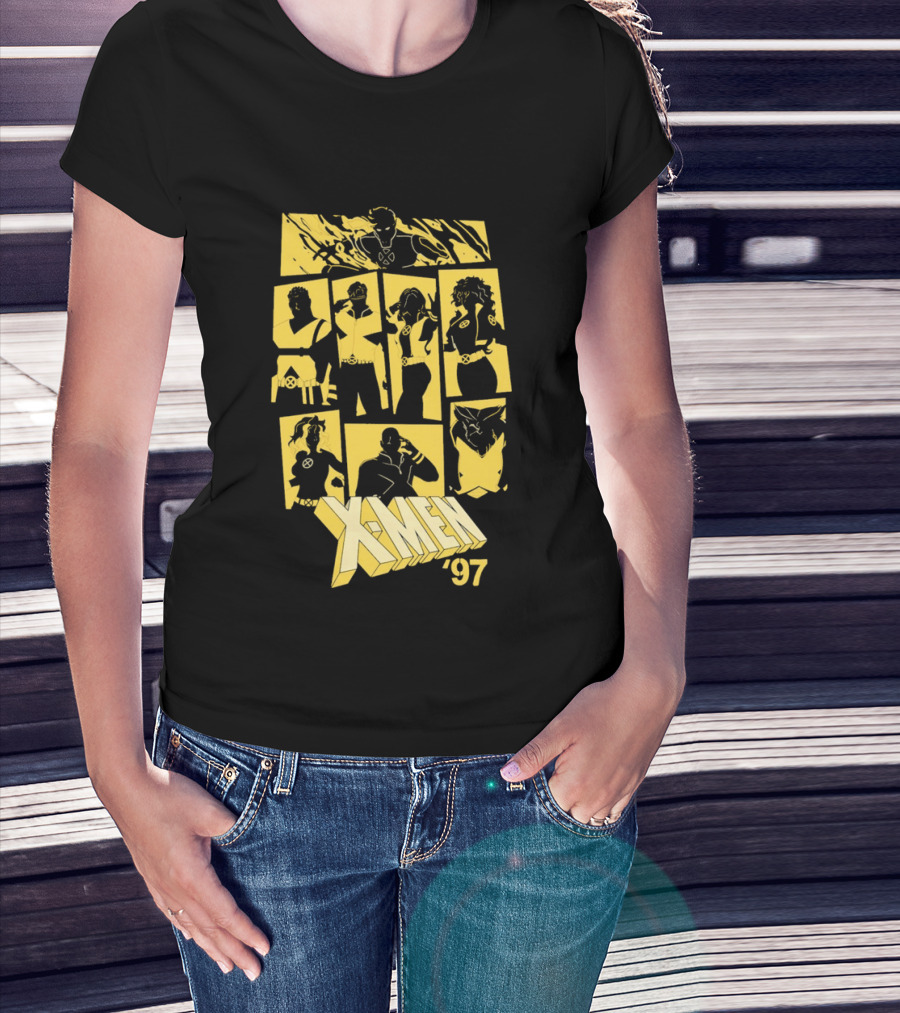 X Men '97 Classic Characters Collage T-Shirt