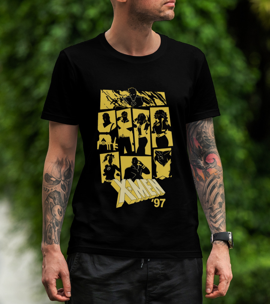 X Men '97 Classic Characters Collage T-Shirt