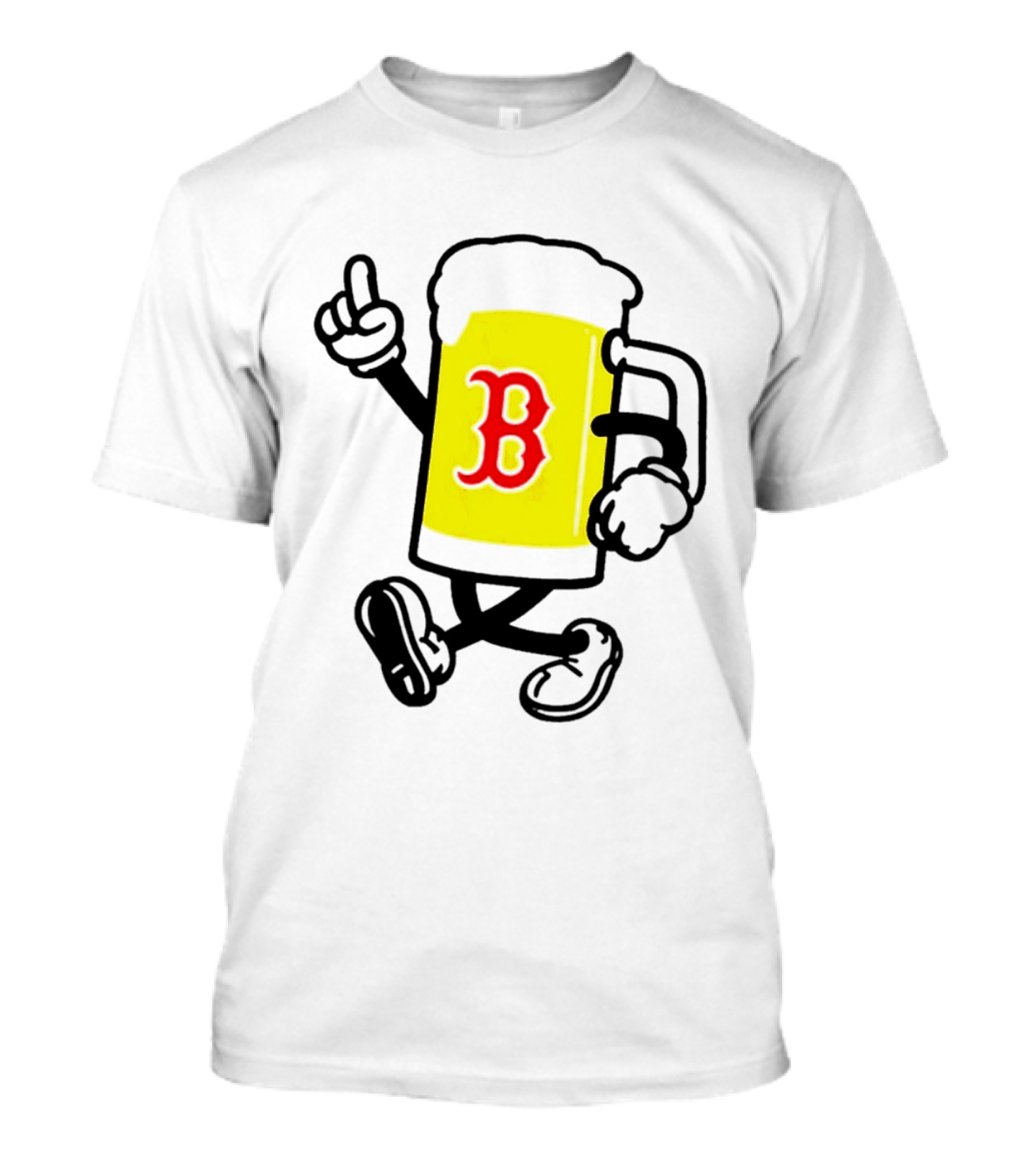 2026 Red Sox Beer With Walking Foam And Red B T-Shirt