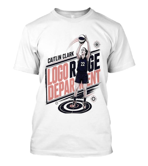 Caitlin Clark 22 Indiana Fever WNBA Logo Range Department T-Shirt