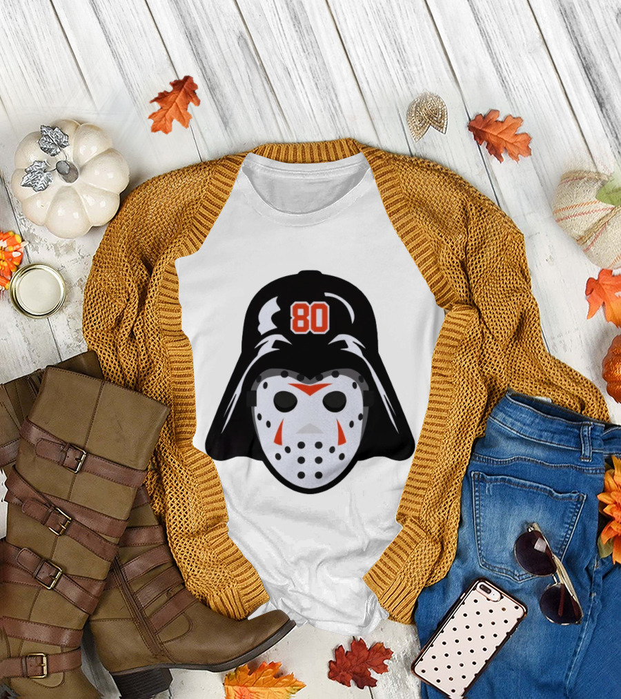 Dan Vladar Darth Vladar Mask 80 Philadelphia Flyers Hockey T-Shirt