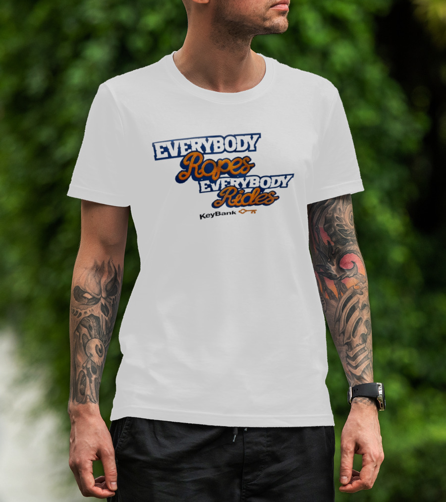 Everybody Ropes Everybody Rides KeyBank Buffalo Sabres NHL Hockey T-Shirt