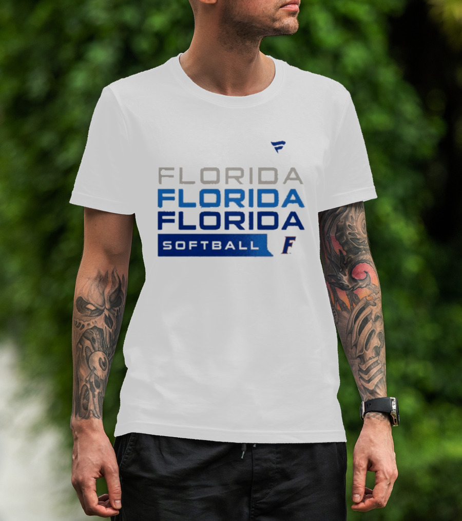 Florida Gators Softball Tri Blend Hype College F T-Shirt