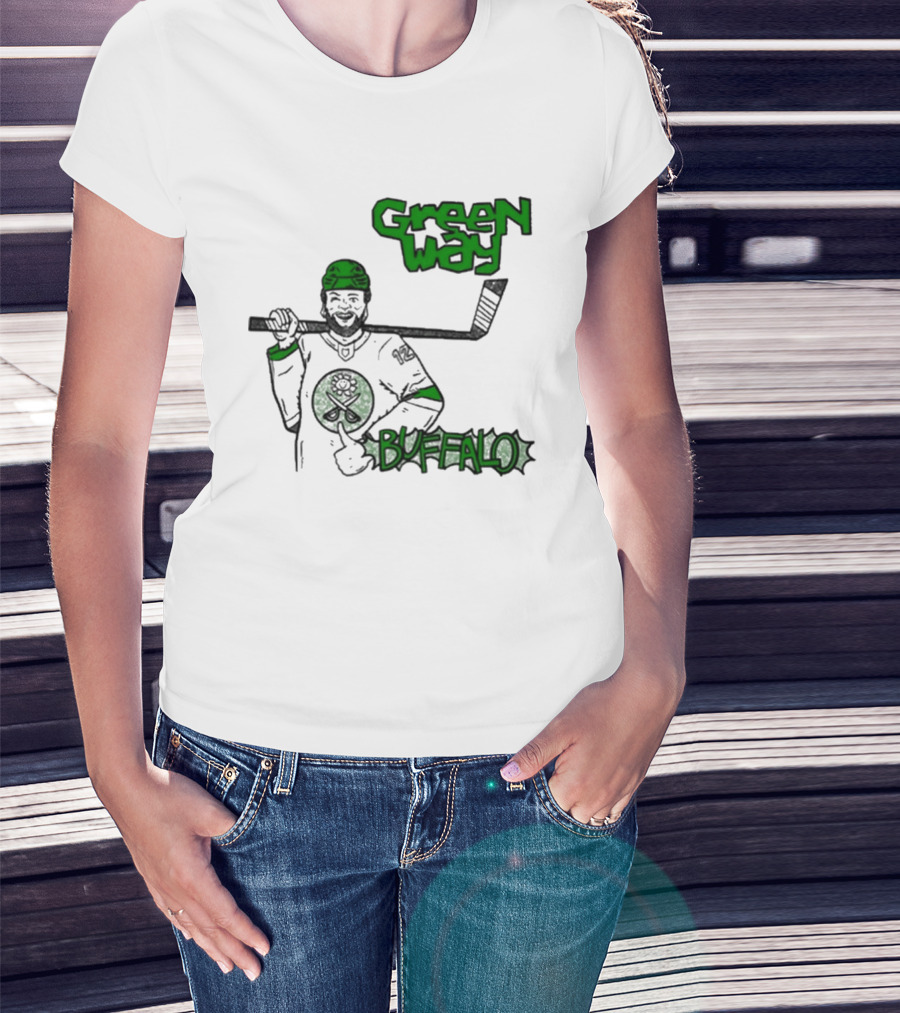 Green Way Hockey Buffalo Player T-Shirt