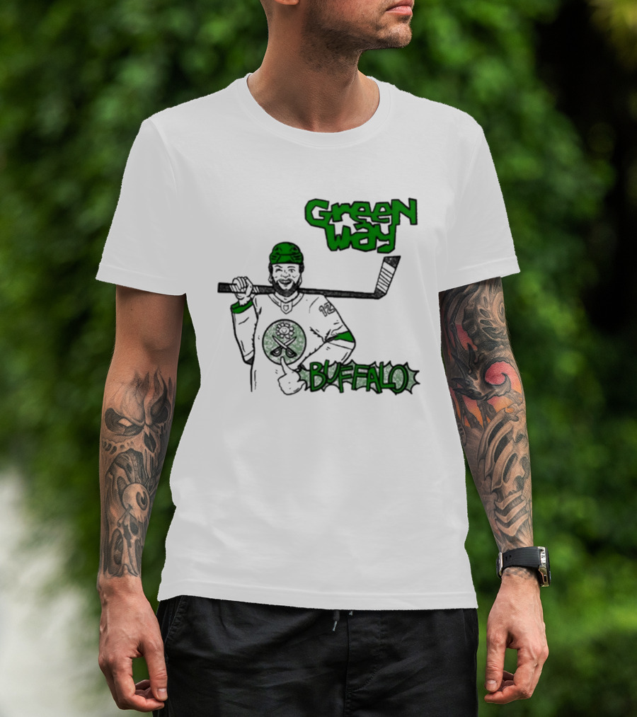 Green Way Hockey Buffalo Player T-Shirt