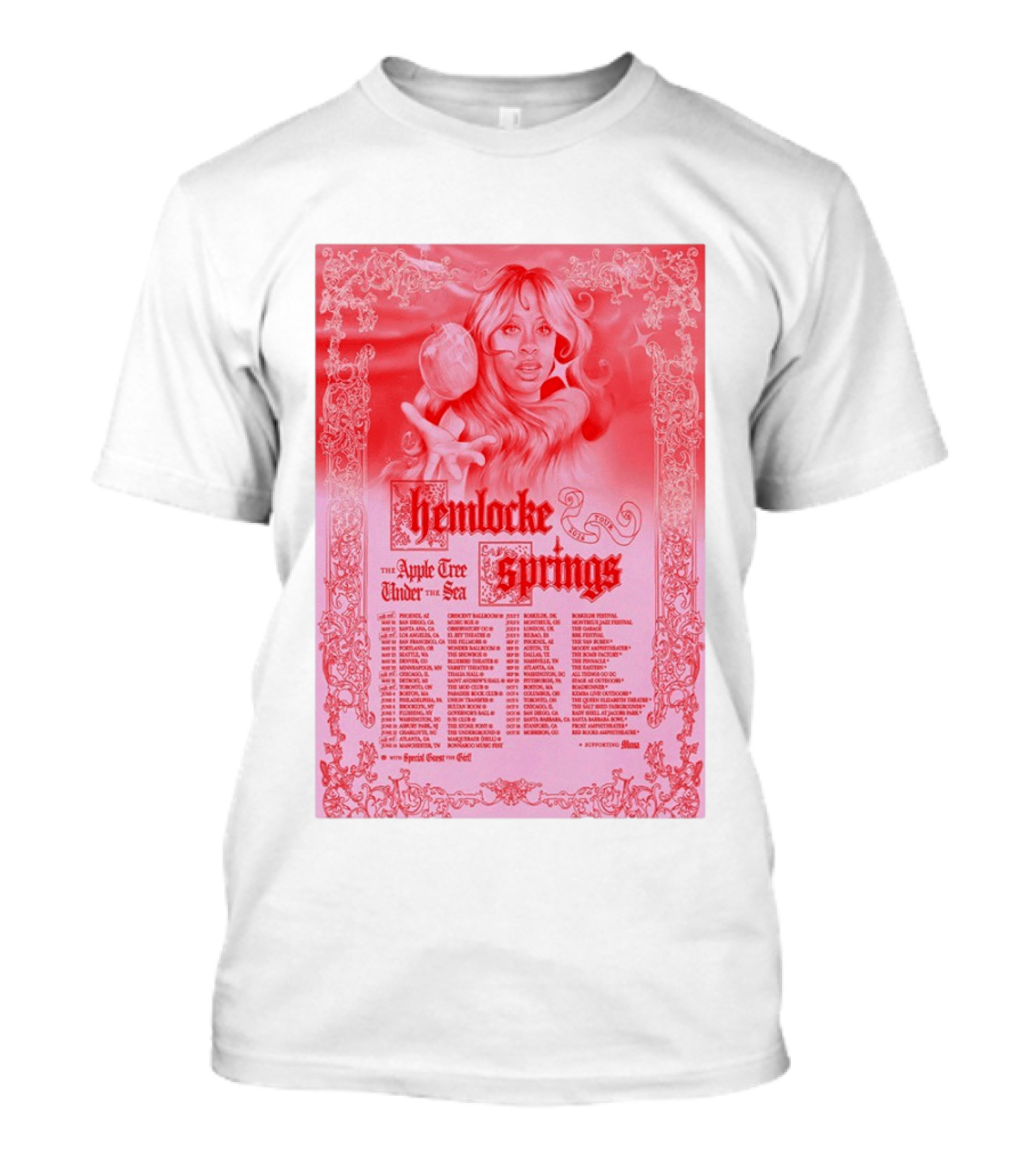 Hemlocke Springs The Apple Tree Under The Sea Tour 2026 T-Shirt