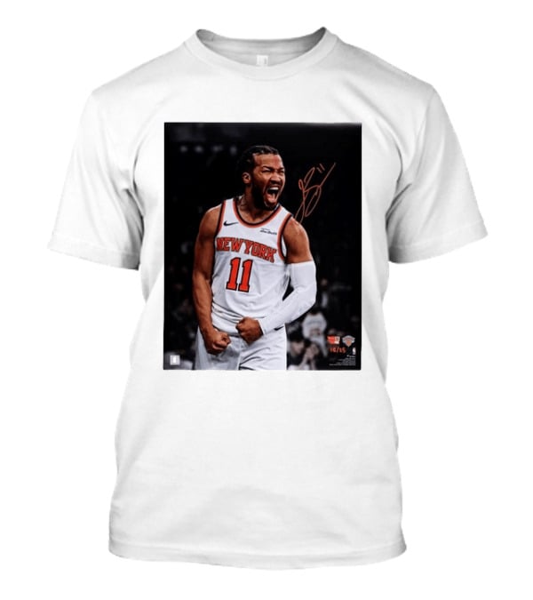 Jalen Brunson New York Knicks 11 Basketball Nike NBA Signature T-Shirt