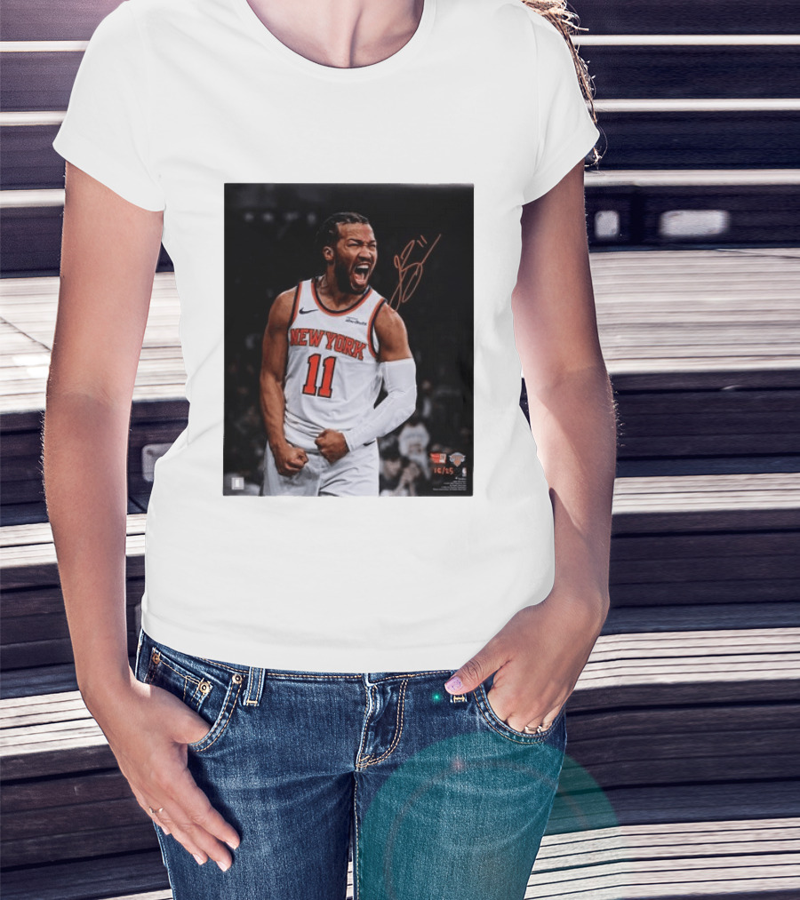 Jalen Brunson New York Knicks 11 Basketball Nike NBA Signature T-Shirt