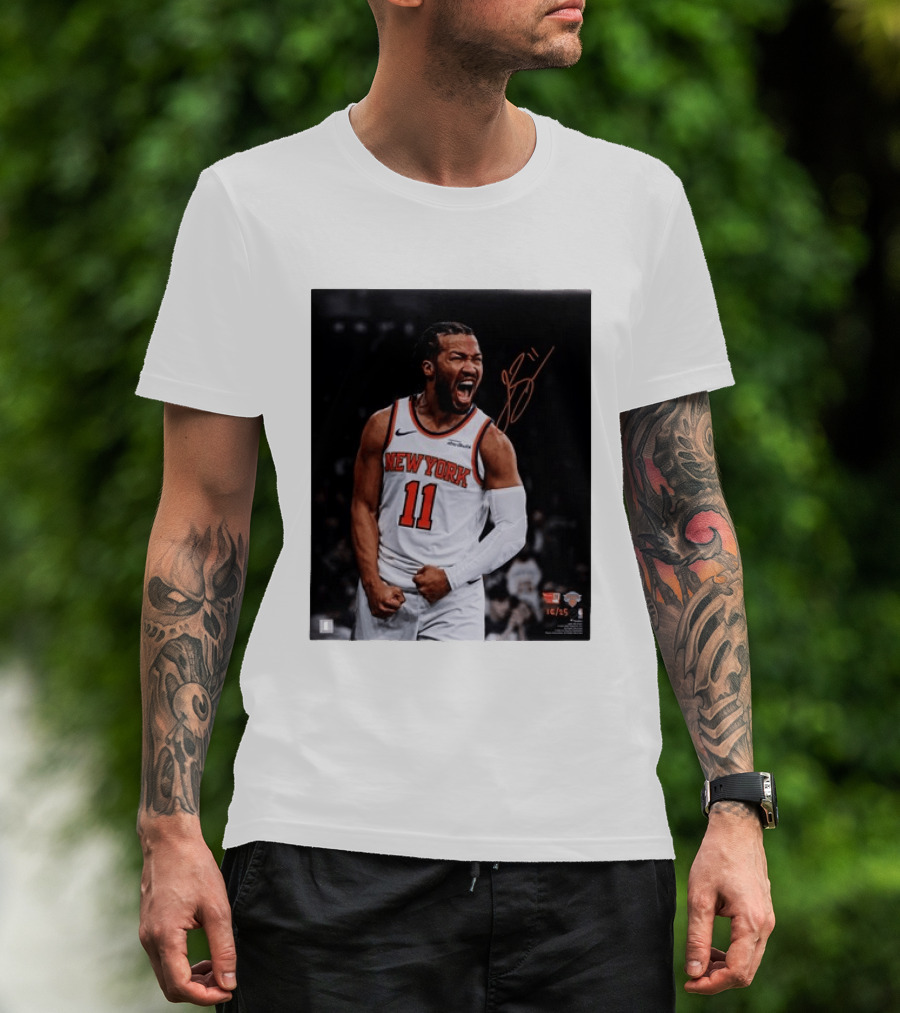 Jalen Brunson New York Knicks 11 Basketball Nike NBA Signature T-Shirt