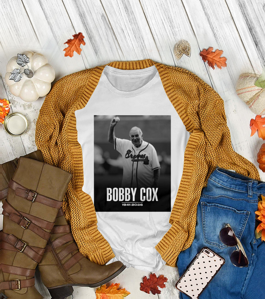 Bobby Cox Braves 1941 2026 Commemorative T-Shirt