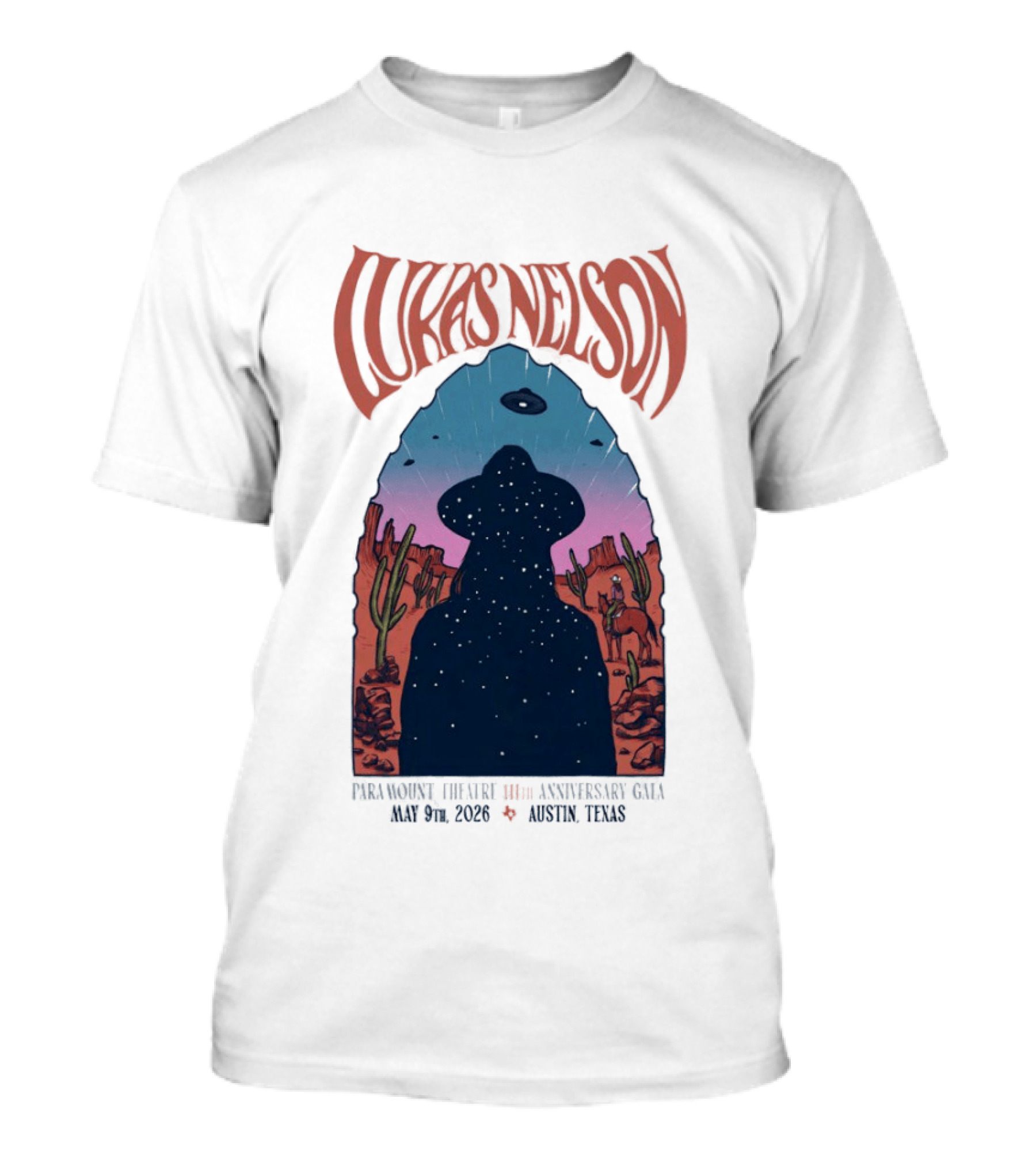 Lukas Nelson 60th Anniversary Show May 9 2026 Austin Texas T-Shirt
