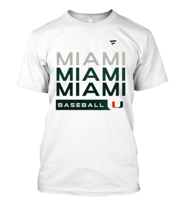 Miami Hurricanes Baseball Hype Tri Blend Miami U T-Shirt