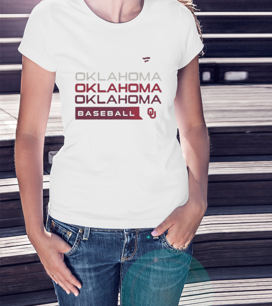 Oklahoma Baseball Tri Blend Fan Gear T-Shirt