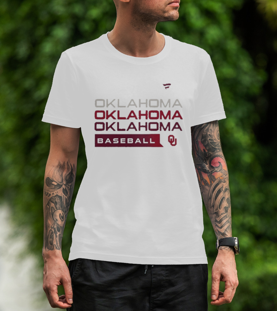 Oklahoma Baseball Tri Blend Fan Gear T-Shirt