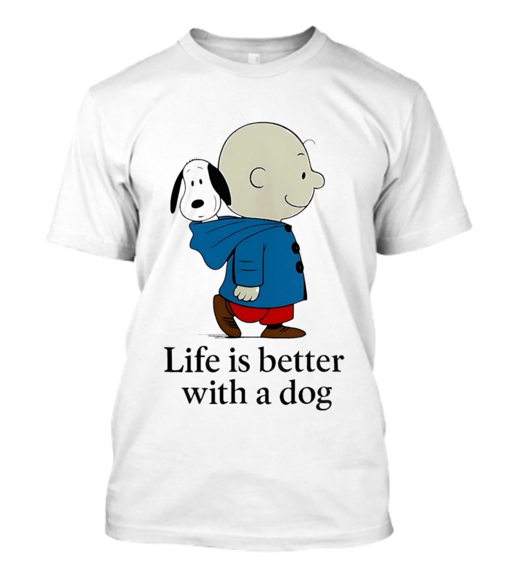 Snoopy And Charlie Brown Life Is Better With A Dog T-Shirt