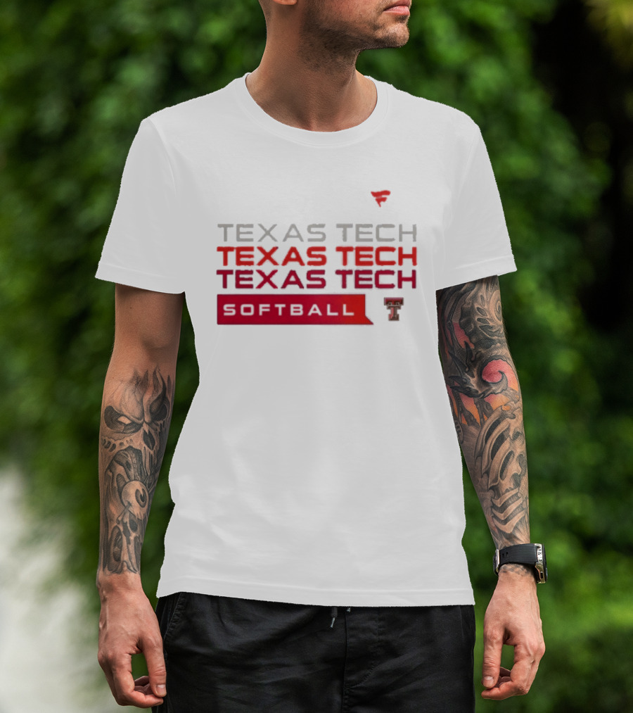 Texas Tech Red Raiders Softball Tri Blend College Hype T-Shirt