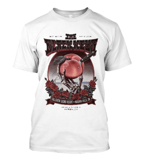 The Black Keys Niagara Falls 2026 May 8 Fallsview Casino Resort Ontario Event T-Shirt