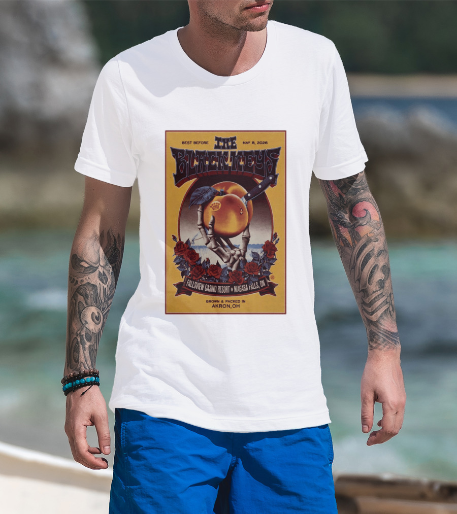 The Black Keys Fallsview Casino Resort Niagara Falls ON May 8 2026 Akron OH T-Shirt