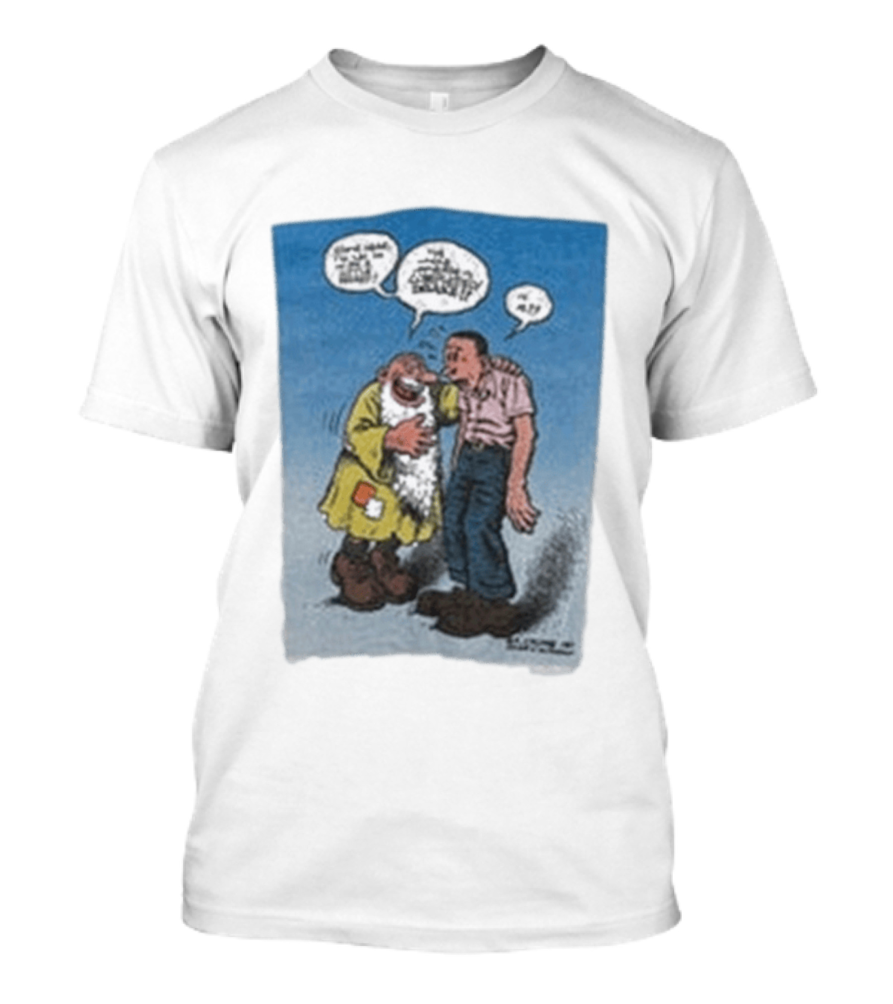 Barn Owl Seattle 1987 R. Crumb Mr Natural Comic Speech Bubbles T-Shirt
