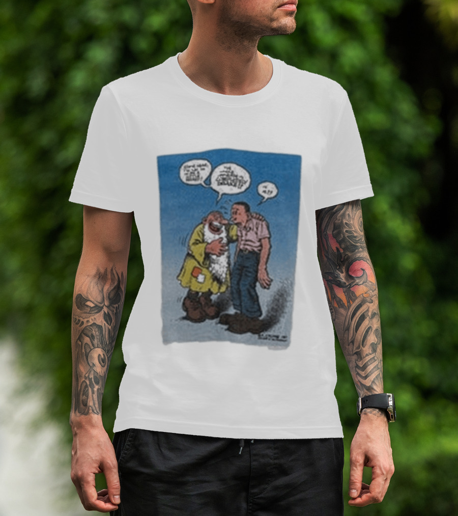 Barn Owl Seattle 1987 R. Crumb Mr Natural Comic Speech Bubbles T-Shirt