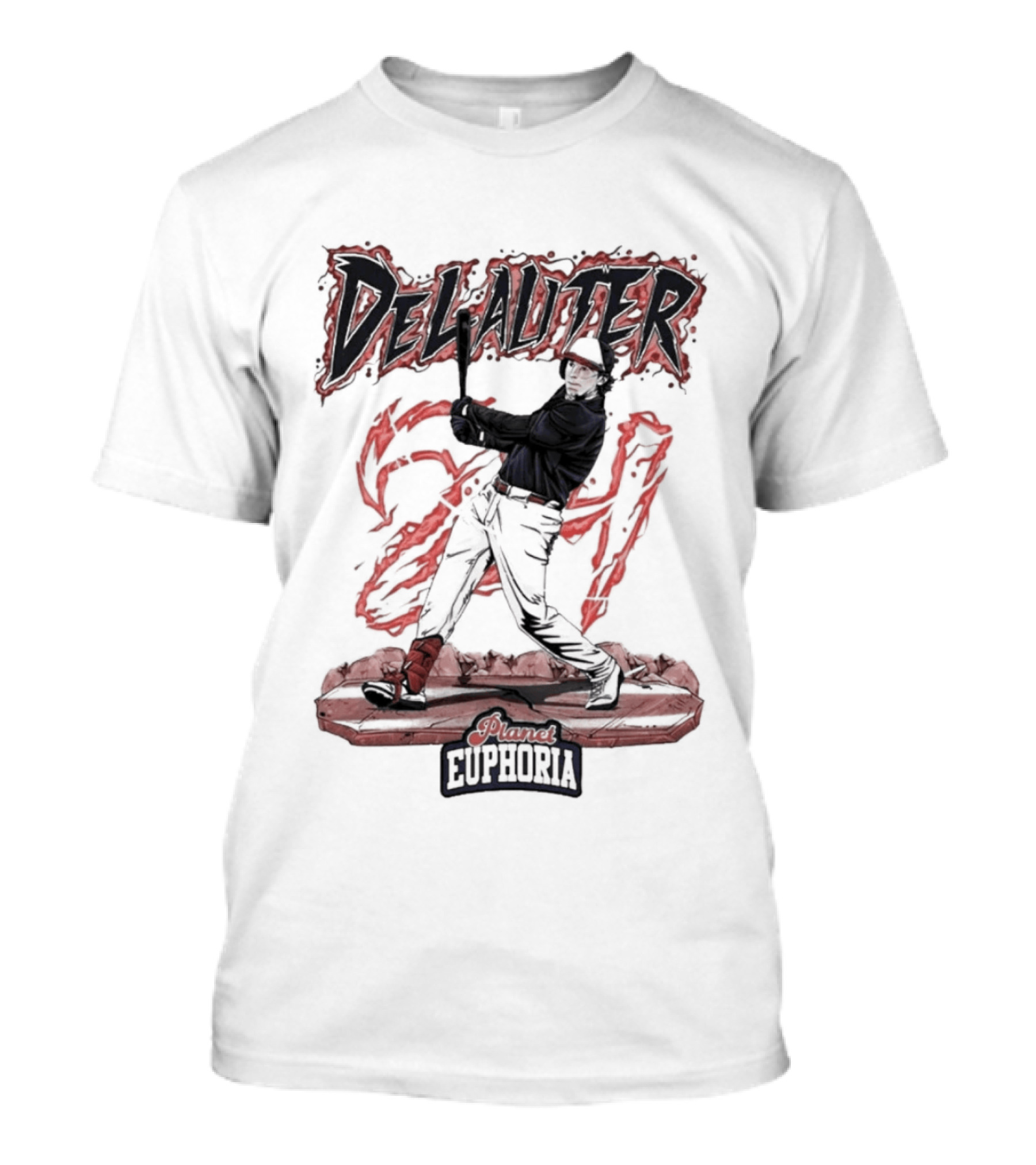 DeLauter Cosmic Euphoria Red Swing 21 T-Shirt