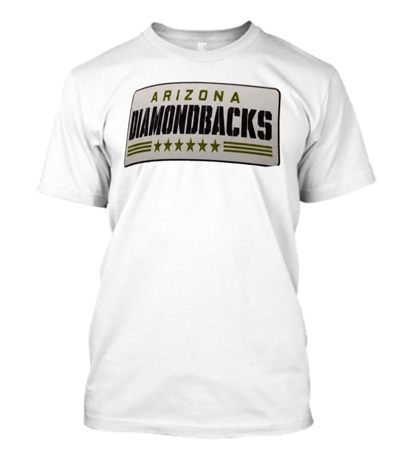 Arizona Diamondbacks Military Appreciation Stars 2026 Hat Giveaway T-Shirt