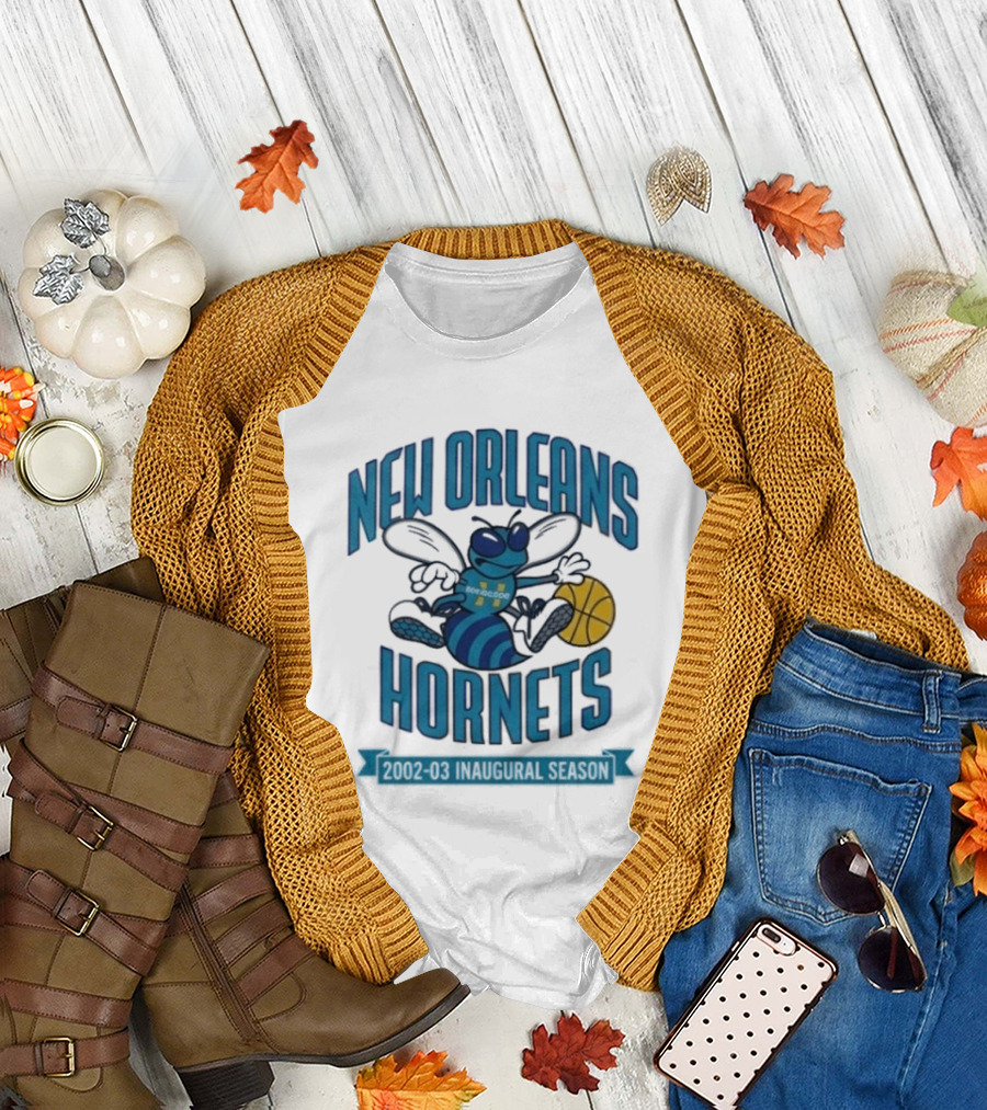 New Orleans Hornets Inaugural Season Basketball T-Shirt