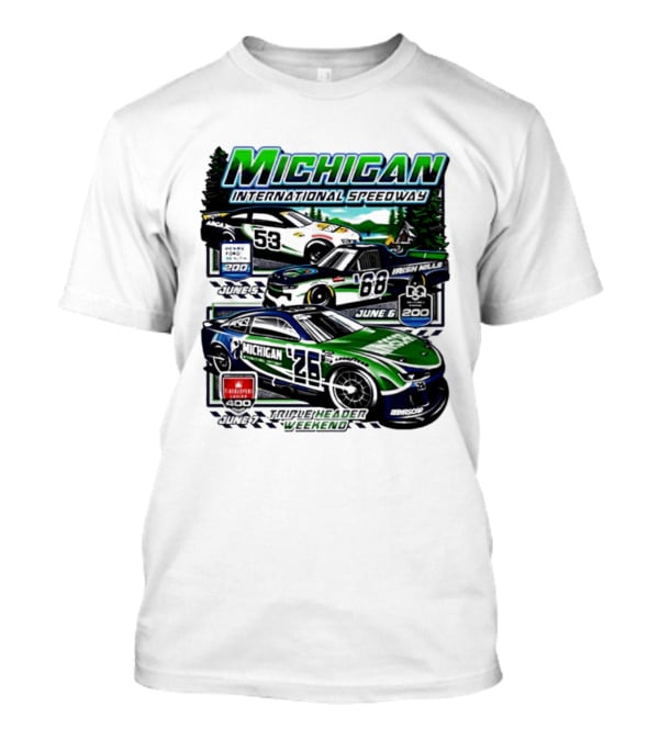 2026 Michigan International Speedway June 16 Race With Cars 58 And 88 T-Shirt